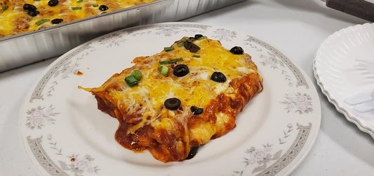 Enchiladas with Sauce, 5 lb tray