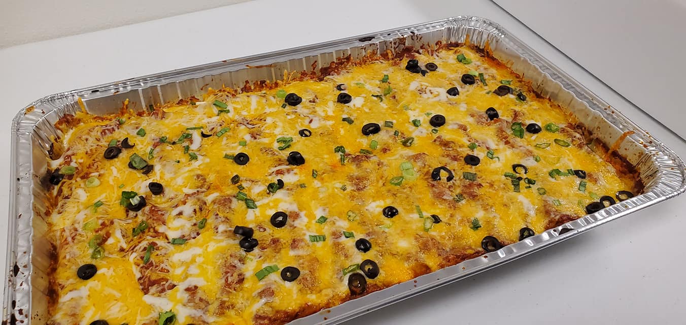 Enchiladas with Sauce, 5 lb tray